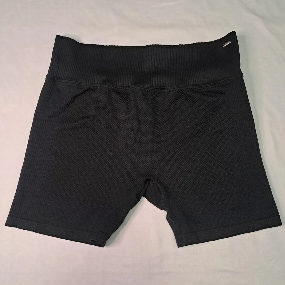 PINK ACTIVE XL Women's Black Athletic Shorts Elastic Waist Lounge Gym Workout‎